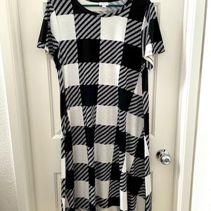 Lularoe Black and White Carly Dress